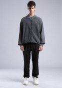 Resim Yıkamalı Fermuarlı Sweatshirt 