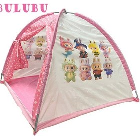 Resim Abbie Labubu 16 Figür Oyun Çadırı Bzi Pembe 