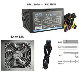 Resim Aztech ATX 600 600W 12 CM Fan Atx Power Supply 