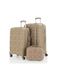 Resim Mçs Polipropilen 3lü Valiz Seti Büyük & Orta & Makyaj V376 S23sy1000051-set 00026 Şampanya 
