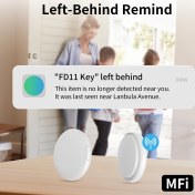 Resim Apple AirTag Lokatör Anahtarlık Kayıp Önleyici, Araç Konumlandırma Cihazı, Gerçek Bisiklet Bulucu, Küresel Konumlandırma Sırt Çantası Cüzdan Hırsızlık Koruyucusu için uygun 