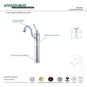 Resim Kb3421pl Viktorya Dönemi Lavabo Bataryası, Saplı Ve 10,16 Cm Plaka, Krom Beyaz 