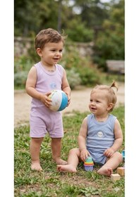 Resim Hellobaby Düz Renk Tulum mavi 