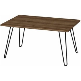 Resim Dekorister Deren Metal Ayaklı Orta Sehpa Ceviz 