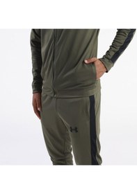 Resim Under Armour Knit Track Erkek Yeşil Dik Yaka Eşofman Takımı Yeşil 