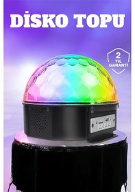 Resim Kompakt Tasarımlı, Telefon Kontrollü Disko Topu Işıkları Renkli 