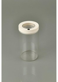 Resim Lengo 1600 Ml Mühürlü Vakumlu Borosilikat Cam Erzak Saklama Kavanozu Şeffaf Beyaz 