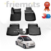 Resim Fiat 500 C 3D Havuzlu Paspas 2010 - 2020 Arası Siyah N11.22232 