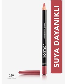 Resim Flormar Waterproof Lipliner Sudan Etkilenmeyen Dudak Kalemi 229 Tender Cream 