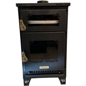 Resim Şömine Fırınlı 2 Camlı Odunlu-pelet Sobası Özel Üretim -494 