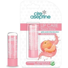 Resim Cire Aseptin Lip Care Peach Shine Renkli Dudak Bakım Kremi 4,5 Gr 