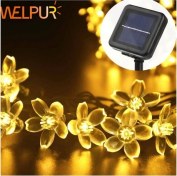 Resim Solar Çiçekli Dekoratif 30 LED Bahçe Lambası 
