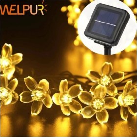 Resim Solar Çiçekli Dekoratif 30 LED Bahçe Lambası 