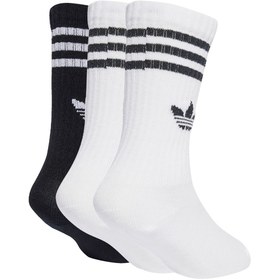 Resim adidas Beyaz - Siyah Erkek Çocuk Çorap JZ7496 CREW SOCK 3P 