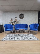 Resim ZAFİR Krom Kaplama Tel Ayak Papatya Çay Seti Koltuk Takımı , Balkon, Salon, Ofis, Cafe Koltuk Takımı 