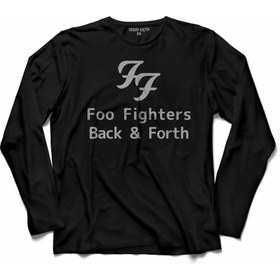 Resim Kendim Seçtim Ff Foo Fıghters Logo Uzun Kollu Tişört Baskılı Çocuk T-Shirt 