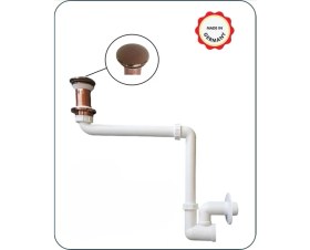 Resim Dallmer Yer Kazandıran Lavabo Sifonu 137 - Taşma Deliksiz,Lavabo Dolabında ve Çekmecesinde,Lavabo Altında Duvara Bitişik Montajlı Koku Önleyici S Sistemi,Kolay Temizlenir Giderli, Ayarlanabilir Borulu 
