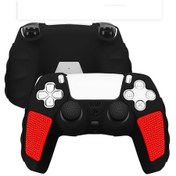 Resim Topnotch Sony Playstation 5 Silikon Koruyucu Kılıf 8 Çubuk Kapaklı Taşınabilir Şok Emici 