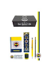 Resim Fenerbahçe Orijinal Lisanslı Kalem Kalemtraş Bloknot Silgi Hediyelik Set Sarı Lacivert 005 Sarı-lacivert 