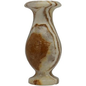 Resim Oniks Doğal Taş Lale Vazo - Şık Ve Doğal Dekorasyon 