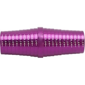 Resim Skycity Alüminyum Bisiklet Oturma Borusu Ölçüm Aracı 25-31.8mm Doğru Ölçüm İçin Hassas İşlenmiş Oturma Çubuğu Ölçer Mor 