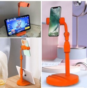 Resim By Nevser Masa Üstü Tablet Ve Telefon Tutucu Plastik Aparat Turuncu Telefon Standı B 