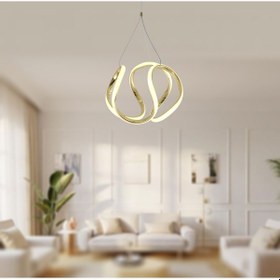 Resim Tt306-25-sr Tt Aydınlatma Orta Kavis Sarı Kaplama 3 Renk Işık Gold Kasa 