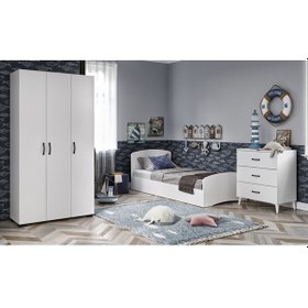 Resim Soft Çocuk Odası Takımı Beyaz 