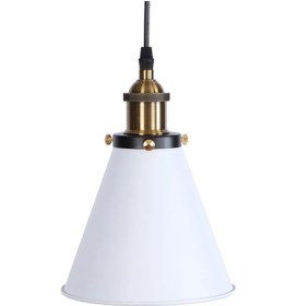 Resim Riolight Retro Beyaz Metal Tekli Sarkıt 