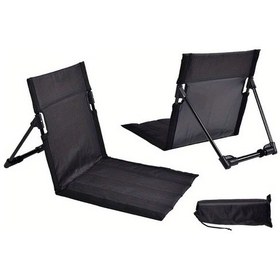 Resim Dashanshop Siyah Kamp Sandalyesi - Hafif Portatif Katlanır Bahçe Plaj Oturma Koltuğu Siyah 