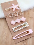 Resim Pelin Aksesuar 5 Li Pembe Toka Seti 