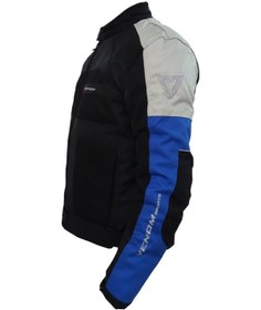 Resim Venom Motosiklet Mont 4 Mevsim Dynamic Açık Gri-mavi Motorcu Montu 