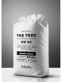 Resim Hw-66 Ultra Güçlü Yeni Nesil Hobi Harcı Taş Tozu Hobi Alçısı 10 Kg 