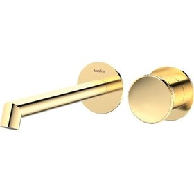 Resim Teska Arte Ankastre Lavabo Bataryası Altın 