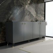 Resim AKASYA KONSOL K10 KOYU GRİ 160 CM 