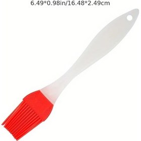 Resim Hightower Kırmızı Silikon Yağ Fırçası - Isıya Dayanıklı Yemek Pişirme Fırçası 