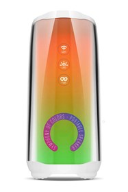 Resim peakaks Taşınabilir Bluetooth 5.0 Hoparlör Ses Bombası Yüksek Ses Gücü , Sese Duyarlı Led Işık Senfoni 