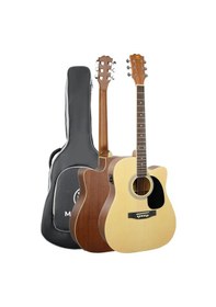 Resim Maxword Mcg-750nt Yüksek Kaliteli Ağaç Ekolayzerli Elektro Akustik Gitar Full Set 