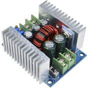 Resim Wezone 20a 300w Dc-dc Düşük Gerilim Dönüştürücü Modülü 6-40v Giriş, 1.2-36v Çıkış Isı Dağıtıcı İle 