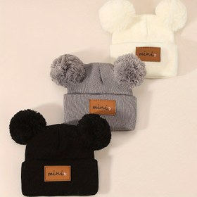 Resim 3 adet MINI Kalp Örgü Bere Şapka 0-3 Yaş İçin, Yumuşak ve Nefes Alabilir, Hafif Bej Dostu, Dayanıklı Dış Mekan Sıcak Şapka, Tüm Mevsimler İçin Uygun, Hediye, Kızlar İçin Şapkalar 