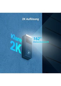 Resim Ezvız Cp3 Pro Pilli Görüntülü Kapı Zili Ve Zil Ch1, Kameralı Kablosuz Zil, Kişi Algılama, 2k Ve Renkli Gece Görüşü, İki Yönlü Ses, 8 Gb Emmc Depolama, Güneş Panelli Görüntülü Kapı Zili + Zil Kiti 