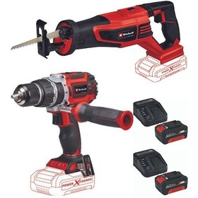Resim Einhell TP-CD 18/60 Li-i bl TE-AP 18/28 2x4.0ah KömürzSet 