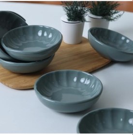 Resim Granit Turkuaz Çerezlik/sosluk 12 Cm 6 Adet Q07 