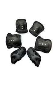 Resim XBYC 961 Çocuk Bisiklet Paten Kaykay Dizlik Dirseklik Koruma Seti Siyah 