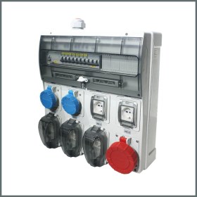 Resim Novsen IP66 Kombinasyon Panosu 5AD. Schuko, 2 Ad. 3X16A, 1AD. 5X32A 