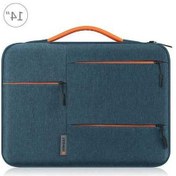Resim Sandwich 14 İnç Macbook Uyumlu Air M3/m2, Surface 5/4, Dell Xps 15 Korumalı Çantası, Su Geçirmez, Polyester, Lacivert 