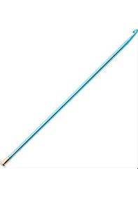 Resim Abarta 5,0mm Renkli Metal Gagalı Örgü Şiş Tunus Tığ 25cm-mavi 1 Adet 