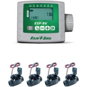 Resim Rainbird Yeniesp 9v Kont. Ünit. 4 İstasyon Ve Selenoid Vana Seti 