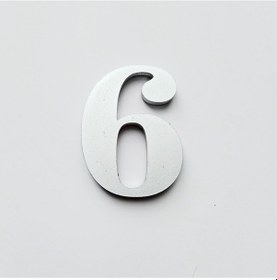 Resim Gendec 5 Cm No 6 Yapışkanlı Metalik Gri 