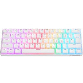 Resim Rampage Radiant K11 Mekanik Klavye Type-c Bağlantı Rgb Puding Tuş Blue Switch Mini Us Gaming Oyuncu Klavye 
